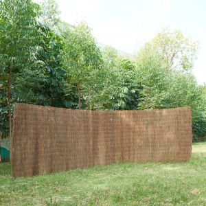 Brise-vue en brande de bruyère Brielle 1,5 kg / m² 500 x 100 cm naturel Casa.pro marron