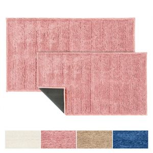 Tapis de bain Shine Polyester Rose 50 x 80 cm