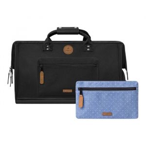 CABAIA Sac de voyage noir pour femme et homme - Adventurer Essentials Duffle Bag Berlin 310661