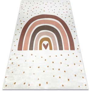 Rugsx Tapis Tapis lavable BAMBINO 46960 Arc-en-ciel, points po 160x220 cm