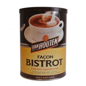 Chocolat en Poudre Sucrée Façon Bistrot Van Houten 425g/Boite 4 boîtes