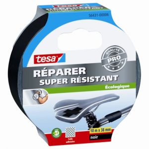 Tesa Adhésif toilé REPARER super résistant noir 10m