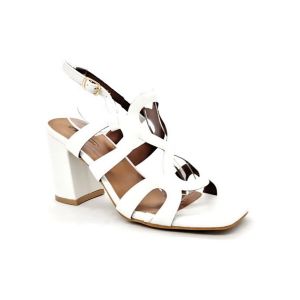 Kebello Sandales A Talons Blanc Femme - 36