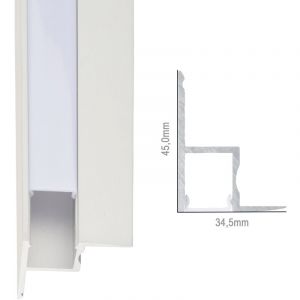 Image de Greenies Profil Aluminium Pour Bande LED Pour Plafonds Diffuseur Laiteux 1M Au meilleur prix toujours. EnVois dans 24 heures! La plus grande