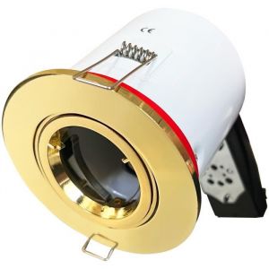 Europalamp Supports Spot BBC Orientable Dore IP20 avec Douille GU10