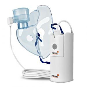 Pulox In-200 Vapo Portabler Vernebler Nebulizer Inhalationsgerät mit Maske für Erwachsene und Kinder