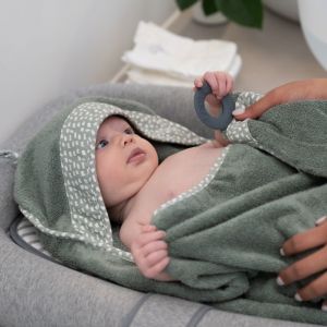 Babymoov Cape de bain et anneau dentition, green