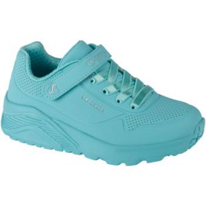 Skechers Fille Street Girls Baskets, Bordure synthétique Turquoise, 28 EU
