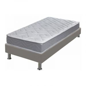 Image de Ebac Ensemble tapissier Storm Omega simili taupe 90x200 Literie