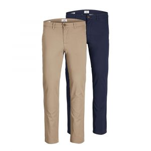 Image de Jack & Jones Pantalon Marco Dave Akm 2 Paires 34 Beige / Pack Navy Blazer