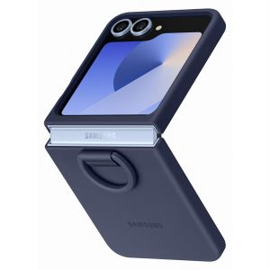 Samsung Coque silicone avec anneau GALAXY Z FLIP 6 Bleu Nuit
