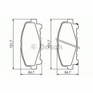 Image de Bosch 4 plaquettes de frein avant réf. 986494382