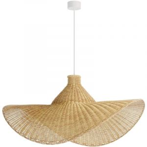 Privatefloor Lampe De Plafond En Rotin - Style Boho Bali - Greya Naturel