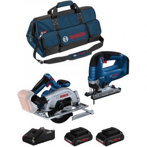 Bosch Kit BK2022BAG (GKS 18V-57-2 GST 18V-125 B 2 x 4,0 Ah ProCORE GAL18V-40 HDBAG)