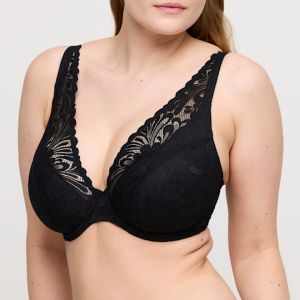 Soutien Gorge demi-mousse plongeant Rupi noir
