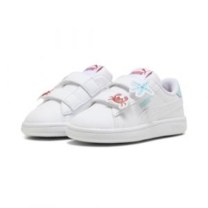 Puma Chaussures smash 3.0 badge, blanc sécurité, fille