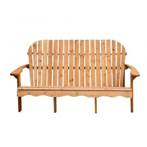 Axi Isabelle Banc de jardin en bois, 3 places, 173 x 90 x 91 cm, poids m mal : 300 kg / 3 personnes Banc de jardin style Adirondack, bois d'épicéa