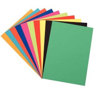 Image de Majuscule Paquet de 100 feuilles à dessin de couleurs 50X65 250G