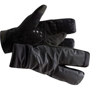 Craft Gants sibériens 3 Doigts Ski de Fond Mixte Adulte, Noir, FR : L (Taille Fabricant : 10 L)