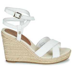 Image de Tommy Hilfiger Sandales FEMININE HIGH WEDGE SANDAL Blanc - Taille 36,37,38,39,40,41