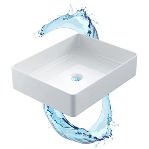 Lavabo rectangulaire en céramique (47 x 37 x 12 cm) SFRT37 - Starbath Plus
