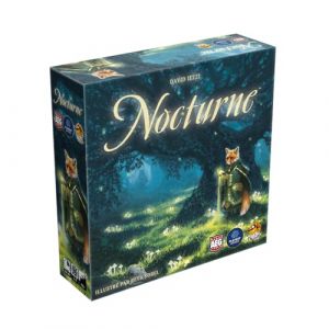 Lucky Duck Games - NOCTURNE - Jeu de Société Coopératif Poétique pour Enfant dès 10 Ans - Jeu de Pose de Tuiles - Concotez des Sorts en tant que Druide Mystique - 1-4 Joueurs - 30-45 Min - En Français