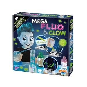 Buki France Coffret mega fluo et glow slime 15 expériences