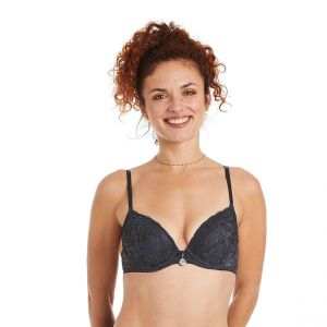 Soutien-gorge ampliforme coque moulée gris Tarot