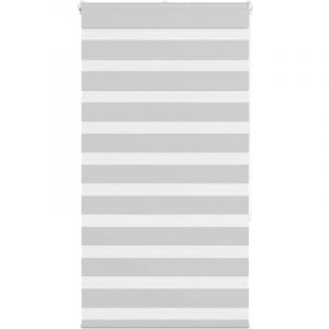 VidaXL Store zèbre gris clair largeur du tissu 65,9 cm polyester