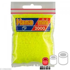 Image de Hama Mini Sachet 2000 Perles Jaune Néon