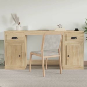 Image de VidaXL Bureau avec armoire chêne sonoma bois d'ingénierie Chêne sonoma