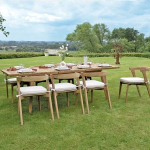 Teck'Attitude Salon de jardin en teck massif floreal