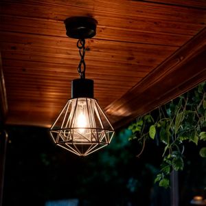 LEDKIA LIGHTING Suspension Extérieure Acier Inoxydable Niamey E27