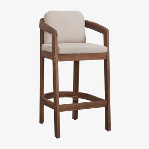 Tabouret De Jardin Haut En Bois D'acacia Uleno Brun Acacia Fonc&eacute; &iquest;75 Cm