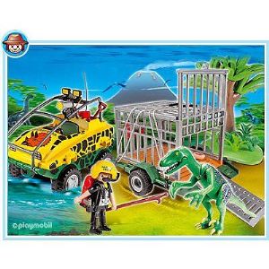Playmobil 4175 - Véhicule amphibie avec Deinonychus