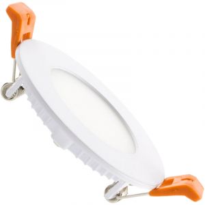 Ledkia - Spot Encastrable Dalle led Ronde Extra-Plate 3W Coupe ø 70 mm Downlight Panel Blanc Froid 6000K - 6500K