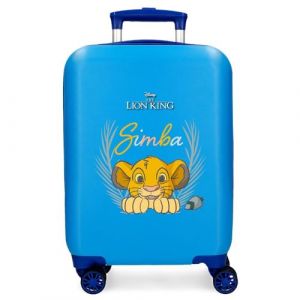 Valise disney abs 50 cm 4r le roi lion simba camouflé bleu