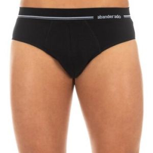 Image de ABANDERADO Slip Con cinturilla Extra Suave de algod&oacute;n el&aacute;stico Combinaison, Noir (Negro 002), Medium (Taille Fabricant: M/48) Homme