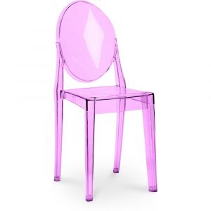 Chaise Transparente De Salle À Manger - Victoire Violet Transparent