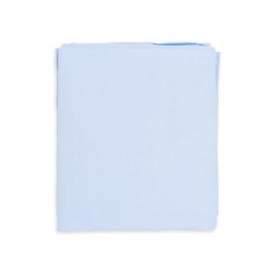 Ti TIN | Lot de 6 Draps Housses pour Lit Enfant/Bébé, 52x132 cm | pour Lit Empilable et Transportable - Drap Housse Respirant et Réglable - École et Garderie - 100% Coton - Couleur Bleu