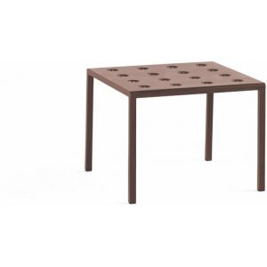 Hay Table basse Balcony / 50 x 51,5 cmx H 39 cm - Acier rouge en métal