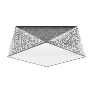 Spot Downlight Hexa Argent 2 ampoules 15cm