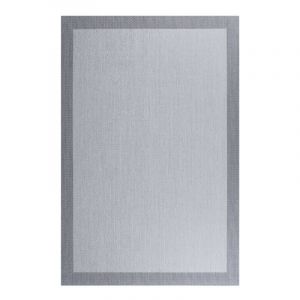 Tapis en vinyle Deblon, Tapis en PVC antidérapant et résistant, pour intérieur et extérieur, Gris clair, 120 x 180cm