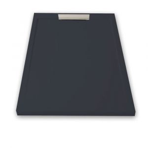 Stano Receveur de douche 70x180cm extra plat LUX en résine surface ardoisée anthracite