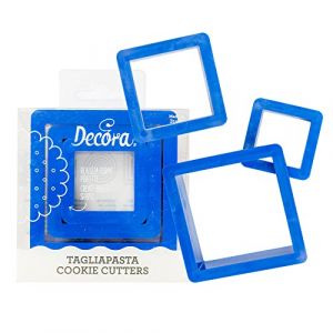 Decora 0255304 Set 3 Cutters Square CM1,5/3,5/5, Plastique