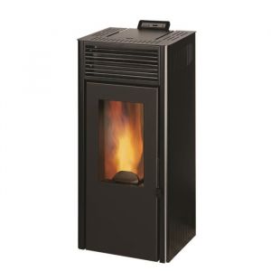 Image de Invicta Nola 8 - 8 Kw - Poêle à granulés étanche modulable de 3,1 à 8 kW - Acier - Rendement : 90 % - Flamme verte 7* - Noir