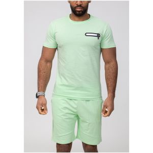 Kebello Ensembles de survêtement Ensemble Short,T-shirt Vert H