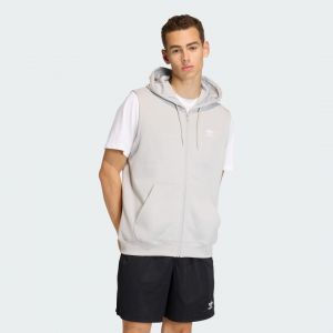 Adidas Originals Sweat-shirt A Capuche Sans Manches Trefoil Essentials, pointure Small - Taille Small