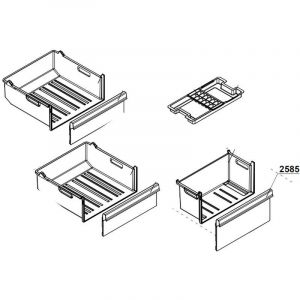 Beko Façade de tiroir de congélateur (repère 2585) - Réfrigérateur, congélateur (115978)