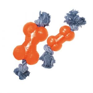 Jouet pour chien Gloria Os S 9 cm Orange